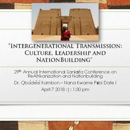 “Intergenerational Transmission: Culture, Leadership and NationBuilding" 