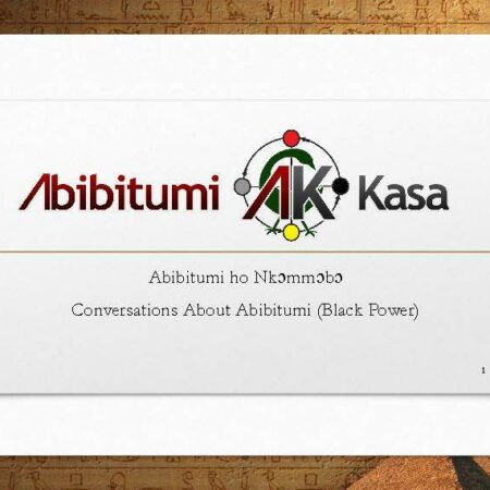 Abibitumi ho Nkɔmmɔbɔ! Conversations about Black Power!