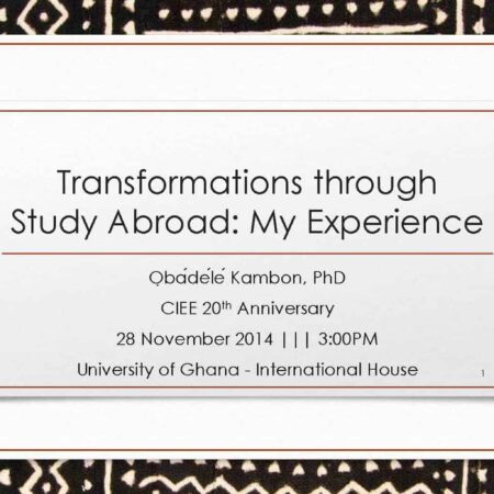 Transformations through Study Abroad: My Experience