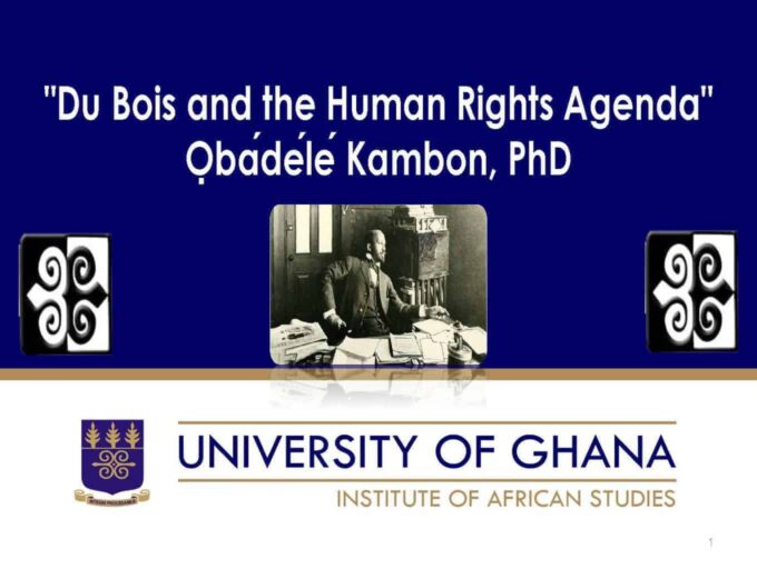Du Bois and the Human Rights Agenda: 150th Anniversary Symposium