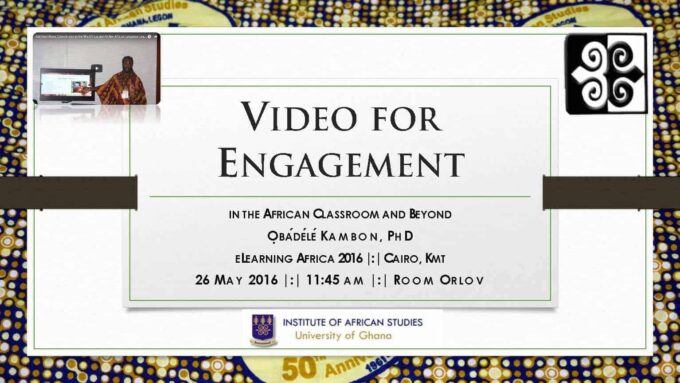 Video for Engagement in the African Classroom and Beyond