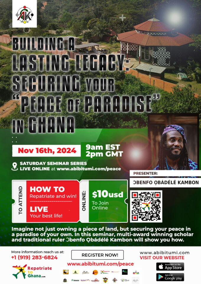 VIDEO + SLIDES: (Land Acquisition) Building a Lasting Legacy: Securing Your "Peace of Paradise" in Ghana